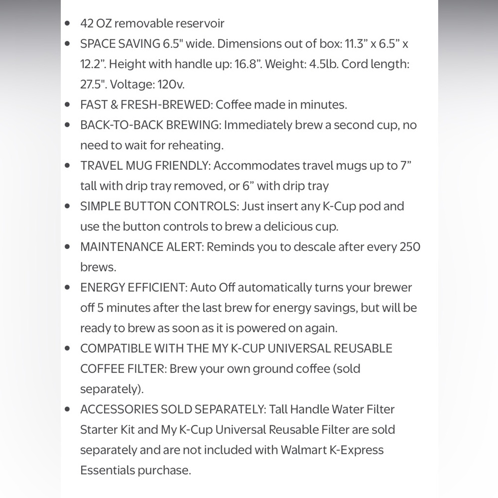Keurig K-Express Essentials Tropical Blue Single-Serve K-Cup Pod Coffee Maker - Picture 11 of 11